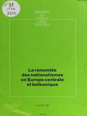 cover image of La remontée des nationalismes en Europe centrale et balkanique